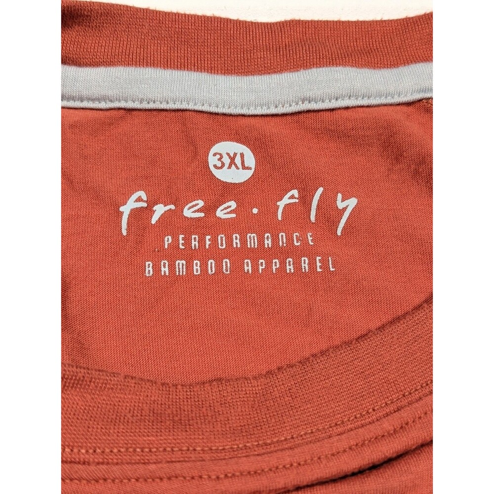 Free Fly Performance Bamboo Long Sleeve Shirt Crew Neck Men’s 3XL Stretch Red